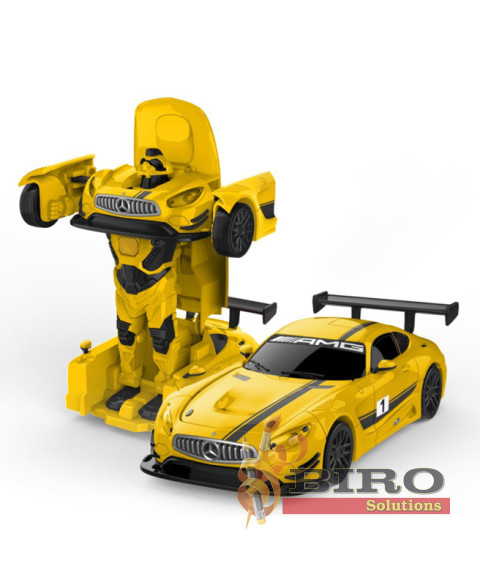 RS Masina RASTAR Die cast 1:32 Mercedes-Benz GT3 Transformable car, galbena, 58369